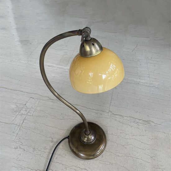 TABLE LAMPS HANDMADE BRONZE WITH MURANO GLASS HONEY