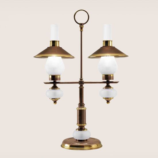 TRADITIONAL LAMPS < TRADITIONALY ITALIAN CREMASCO > TABLE LAMPS > 2L TABLE LAMP W:430MM H:620MM D:185MM 2XE14 220V 60W MAX IP20 - ΕΠΙΤΡΑΠΈΖΙΑ ΦΩΤΙΣΤΙΚΆ