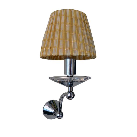 WALL SCONCES BRONZE CANDLE LAMP WITH FABRIC SHADE