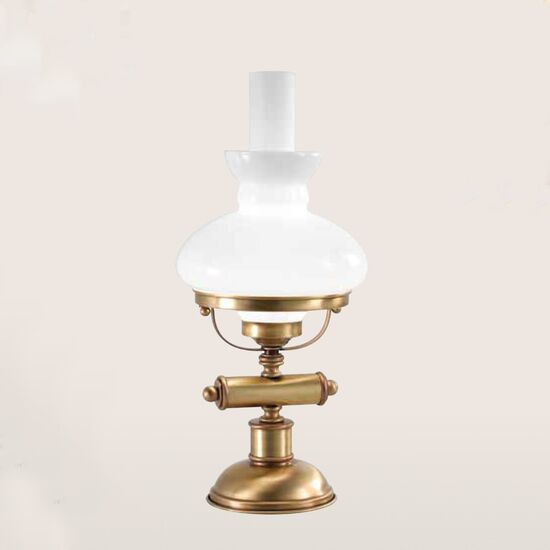 1L SMALL T.LAMP SATIN BURNISHED-WHITE D.18 H.40