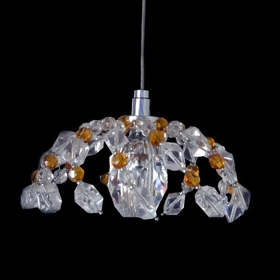 NEOCLASSICAL HANDMADE LIGHTING > MINIMAL DITS > PENDANT ACC SINGLE LIGHT ANDROMEDA CRYSTALS SWAROVSKI - PENDANT LIGHTS