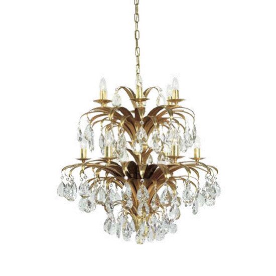 ΚΡΕΜΑΣΤΆ ΦΩΤΙΣΤΙΚΆ ΜΕ ΚΡΎΣΤΑΛΛΑ ΓΥΑΛΙΟΎ  12XE14 - 42 W MAX.  W: Ø 73 CM   H: 77 CM - ΚΡΕΜΑΣΤΆ ΦΩΤΙΣΤΙΚΆ