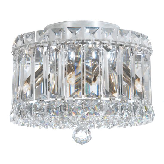CLASSIC CRYSTAL LIGHTING SCHONBEK > CEILING LAMPS > PLAZA 4 LIGHT 220V CLOSE TO CEILING IN STAINLESS STEEL WITH CLEAR CRYSTALS FROM SWAROVSKI® - ΦΩΤΙΣΤΙΚΆ ΟΡΟΦΉΣ