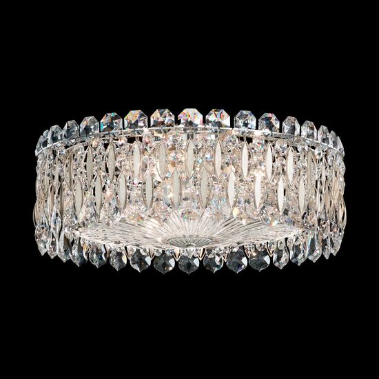 CLASSIC CRYSTAL LIGHTING SCHONBEK > CEILING LAMPS > SARELLA 3 LIGHT 220V CLOSE TO CEILING IN ANTIQUE SILVER WITH CRYSTAL CRYSTALS FROM SWAROVSKI® - ΦΩΤΙΣΤΙΚΆ ΟΡΟΦΉΣ
