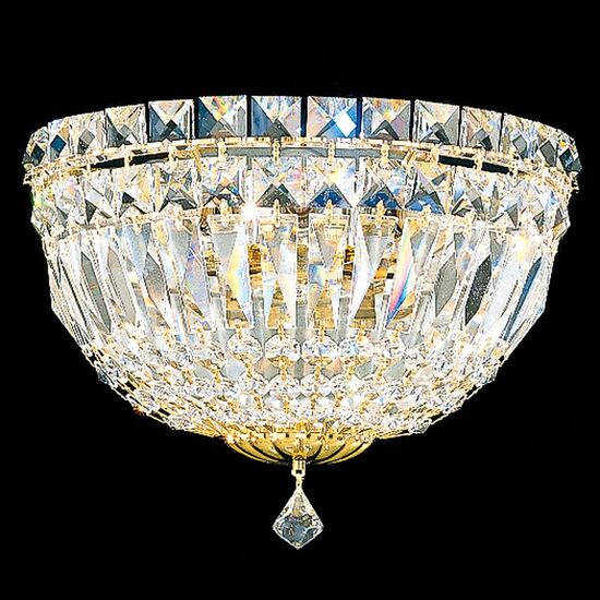 SCHONBEK ΚΛΑΣΣΙΚΆ ΦΩΤΙΣΤΙΚΆ ΑΠΛΊΚΕΣ PETIT CRYSTAL DELUXE 3 LIGHT 220V WALL SCONCE IN RICH AUERELIA GOLD WITH CLEAR CRYSTALS FROM SWAROVSKI®