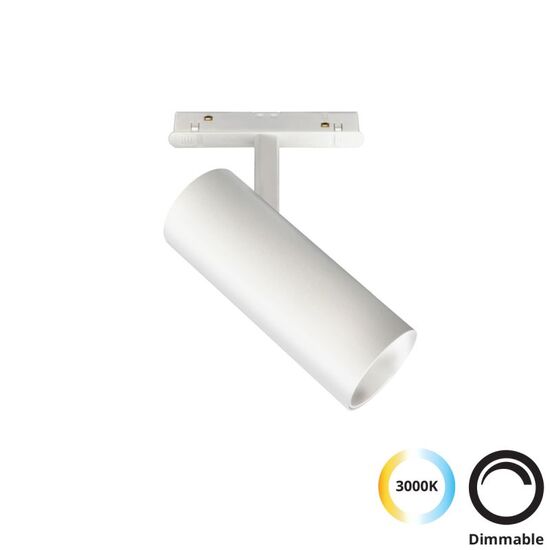 ΑΡΧΙΤΕΚΤΟΝΙΚΌΣ ΦΩΤΙΣΜΌΣ, MAGNETIC WHITE, ΣΠΟΤ TRACK ΛΕΥΚΌ 20W MAGNETIC (DIMMABLE), D:58, H:132 - ΡΆΓΕΣ & ΣΠΟΤ