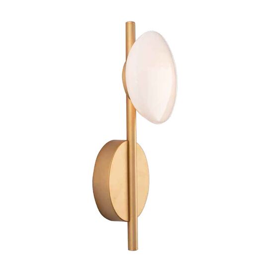 ΑΡΧΙΤΕΚΤΟΝΙΚΌΣ ΦΩΤΙΣΜΌΣ > ΦΩΤΙΣΤΙΚΆ ΟΡΟΦΉΣ > WALL LIGHT 7W METAL GLASS  GOLD MATT ZAMPELIS LIGHTS 22061 - ΦΩΤΙΣΤΙΚΆ ΤΟΊΧΟΥ