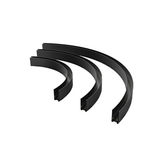 SURFACE CURVED TRACK D:1200 MM BLACK ZAMPELIS LIGHTS 22102 - ΕΞΑΡΤΉΜΑΤΑ ΦΩΤΙΣΤΙΚΏΝ