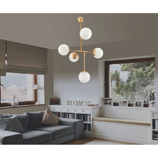 ΜΟΝΤΈΡΝΑ ΦΩΤΙΣΤΙΚΆ ΜΊΝΙΜΑΛ > ΟΡΟΦΉΣ >  CEILING 5-LIGHT HEIGHT 80 CM WIDTH 80 CM 5XG9, LED 01272-22 - ΚΡΕΜΑΣΤΆ ΦΩΤΙΣΤΙΚΆ