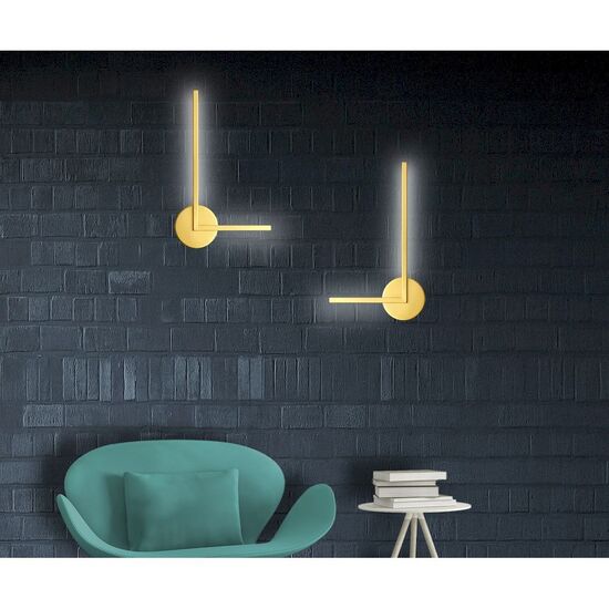 INTERIOR > MODERN MINIMAL LIGHTING > WALL SCONCES > WALL LAMP “3 O'CLOCK” WIDTH 26 CM HEIGHT 43 CM 01225-18 METAL 10W LED 3000K, 900 LM - ΦΩΤΙΣΤΙΚΆ ΤΟΊΧΟΥ