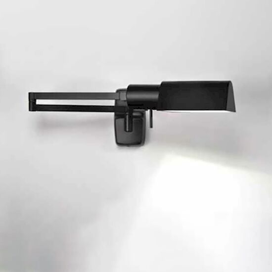 ΑΠΛΊΚΕΣ (ΕΠΊΤΟΙΧΑ ΦΩΤΙΣΤΙΚΆ)  WALL LIGHT METALLIC SHADE LED 3 X5 W MATT BLACK LACQUER, FORMER 6525   W:203MM   H:118MM   D:565MM