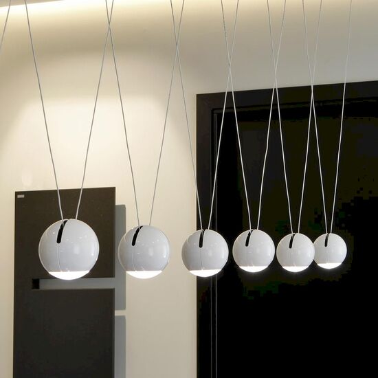 SUSPENSION TRACK 7 W 2700 K GLOSSY WHITE 1-PHASE - ΚΡΕΜΑΣΤΆ ΦΩΤΙΣΤΙΚΆ