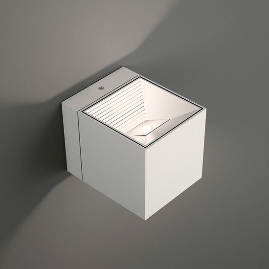 ΑΠΛΊΚΕΣ (ΕΠΊΤΟΙΧΑ ΦΩΤΙΣΤΙΚΆ)  LED WALL LIGHT 1 X  7 W 2700 K, CRI90 , BRUSHED ALUMINIUM   W:80MM   H:80MM   D:101MM - ΣΠΟΤ ΤΟΊΧΟΥ