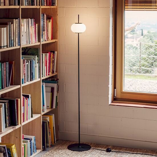 ΔΑΠΈΔΟΥ ΦΩΤΙΣΤΙΚΆ  FLOOR LAMP 135 CM HEIGHT,2 X G9 4,8W  TEXTURED BLACK, AERIAL SWITCH   W:150MM   H:1355MM - ΔΑΠΈΔΟΥ ΦΩΤΙΣΤΙΚΆ 