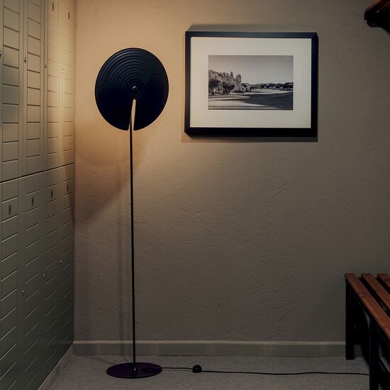 ΔΑΠΈΔΟΥ ΦΩΤΙΣΤΙΚΆ  FLOOR LAMP  G9 LED 1 X 4,8 W TEXTURED ANTHRACITE GREY LACQUER, 1630 MM HEIGHT DIMMER INCLUDED   W:450MM   H:1630MM - ΔΑΠΈΔΟΥ ΦΩΤΙΣΤΙΚΆ 