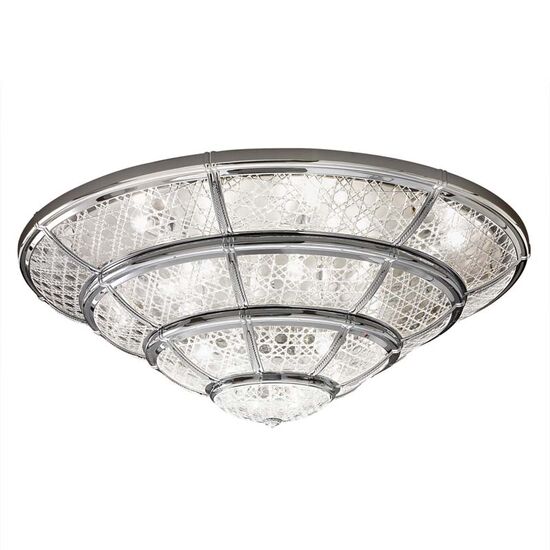 ΟΡΟΦΉΣ ΦΩΤΙΣΤΙΚΆ  CEILING LIGHT WITH CRYSTAL GLASS  W:1200MM   H:400MM  22XE14  220V  MAX:42W