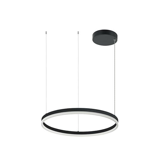 ΚΡΕΜΑΣΤΟ ΦΩΤ ΚΥΚΛΟΣ D60CM ΜΑΥΡΟ LED 3000K 42W - PENDANTS