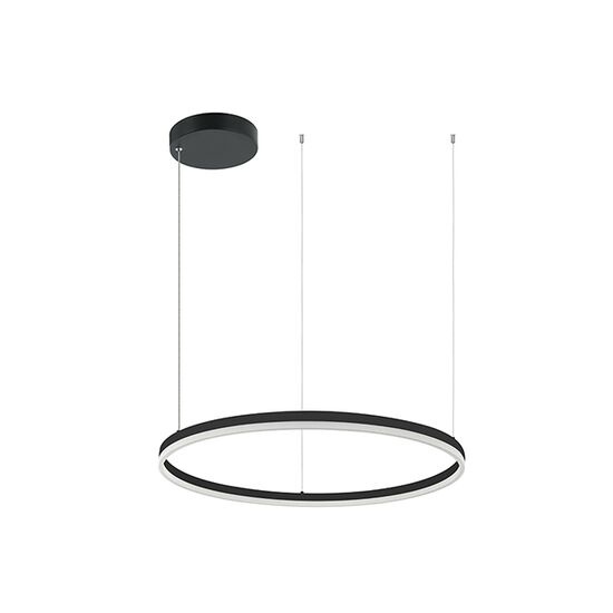 ΚΡΕΜΑΣΤΟ ΦΩΤ ΚΥΚΛΟΣ D80CM ΜΑΥΡΟ LED 3000K 55W - PENDANTS