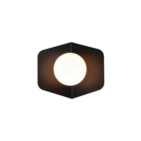 WALL LAMP G9 MAX 7W OPAL GLASS BLACK ZAMPELIS LIGHTS 20348-S