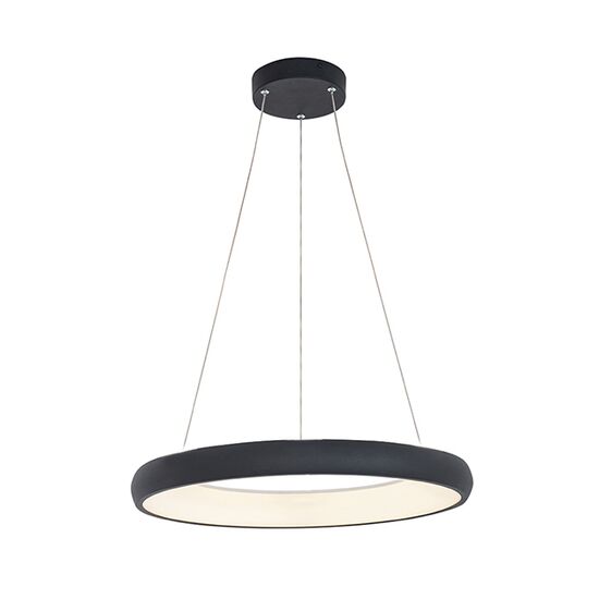 ΚΡΕΜΑΣΤΟ ΦΩΤ. D60CM ΜΑΥΡΟ LED 3000K 50W - PENDANTS