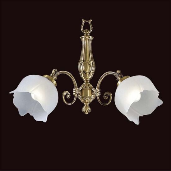 ΚΛΑΣΙΚΆ ΦΩΤΙΣΤΙΚΆ < ΙΤΑΛΙΚΆ POSSONI >   ANTIQUE BRASS FINISH WALL LIGHT WITH GLASS FINISH  008    1XMAX28W E14 - ΤΟΊΧΟΥ ΦΩΤΙΣΤΙΚΆ 