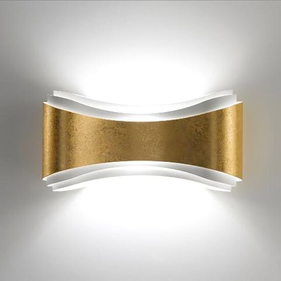 MODERN MINIMAL LIGHTING < ITALIAN SELENE > WALL SCONCES > APPLIQUE FOGLIA ARGENTO - WALL LIGHTS