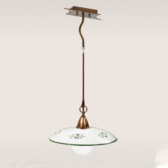 ΠΑΡΑΔΟΣΙΑΚΆ  ΦΩΤΙΣΤΙΚΆ < TRADITIONALY ΙΤΑΛΙΚΆ CREMASCO > ΚΡΕΜΑΣΤΆ ΟΡΟΦΉΣ >  1L PENDANT  W:440MM   H:1090MM  1XE27  220V  100W MAX  IP20 - ΚΡΕΜΑΣΤΆ ΦΩΤΙΣΤΙΚΆ