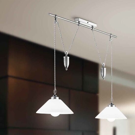 ΠΑΡΑΔΟΣΙΑΚΆ  ΦΩΤΙΣΤΙΚΆ < TRADITIONALY ΙΤΑΛΙΚΆ CREMASCO > ΚΡΕΜΑΣΤΆ ΟΡΟΦΉΣ >  2L PENDANT  W:900MM   H:650MM   D:320MM  2XE27  220V  75W MAX  IP20 - ΚΡΕΜΑΣΤΆ ΦΩΤΙΣΤΙΚΆ