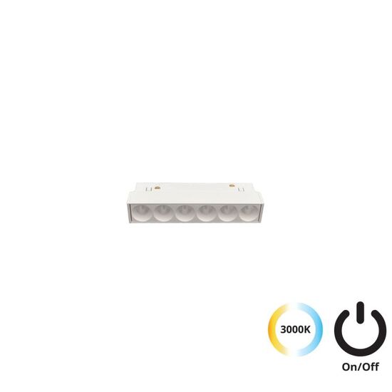 ΑΡΧΙΤΕΚΤΟΝΙΚΌΣ ΦΩΤΙΣΜΌΣ, MAGNETIC ON-OFF, LINEAR  ANTIGLARE ΛΕΥΚΌ  L:110 MAGNETIC (ON-OFF), L:110, H:45 - ΡΆΓΕΣ & ΣΠΟΤ