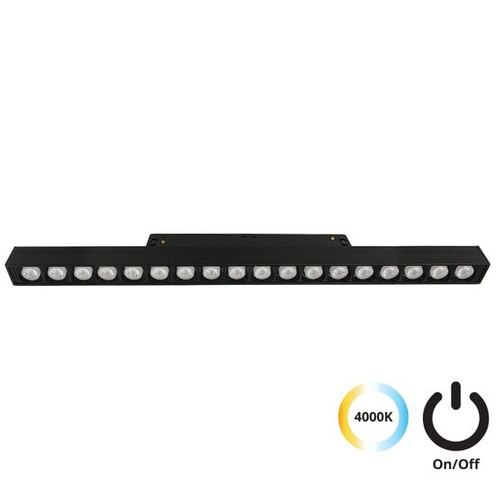 ΑΡΧΙΤΕΚΤΟΝΙΚΌΣ ΦΩΤΙΣΜΌΣ, MAGNETIC ON-OFF, LINEAR  ANTIGLARE L:328  4000K MAGNETIC (ON-OFF), L:328, H:45 - ΡΆΓΕΣ & ΣΠΟΤ