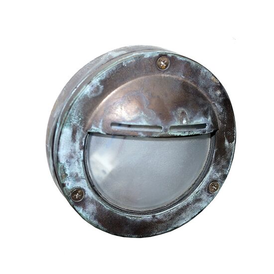 WATERPROOF SCONCES MADE OF BRONZE ROUND OUTDOOR CANOPY IN BROWN SHADE