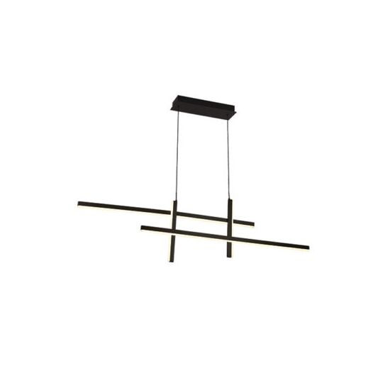 INTERIOR > PENDANT LIGHTS > MODERN LIGHTING > PENDANT LED LIGHT 47W 3000K ALUMINUM BLACK ZAMPELIS LIGHTS 22023 - PENDANT LIGHTS