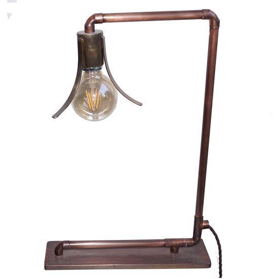 TRADITIONAL HANDMADE LAMPS DITS > TABLE LAMP HANDMADE FROM COPPER AND BRONZE. - ΦΩΤΙΣΤΙΚΆ ΓΡΑΦΕΊΟΥ