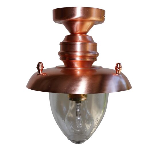 DITS TRADITIONAL HAND-MADE LAMPS > CEILING LAMP MADE OF BRONZE IN A SHADE OF COPPER, DIAM. 20 CM. - CEILING LIGHTS