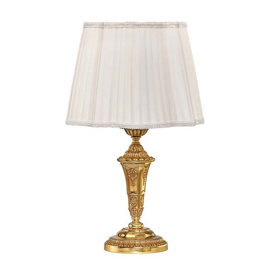 ΚΛΑΣΙΚΆ ΦΩΤΙΣΤΙΚΆ < ΙΤΑΛΙΚΆ POSSONI >   TABLE LAMP WITH SILK PLEATED SHADE FINISH  002-08    1XMAX42W E27 - ΚΛΑΣΙΚΆ ΦΩΤΙΣΤΙΚΆ