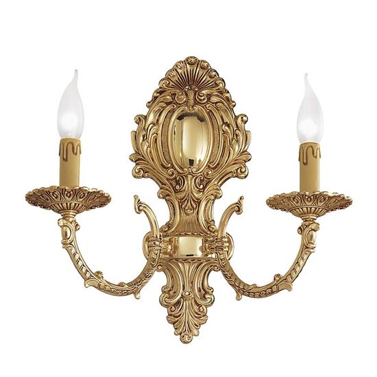 ΚΛΑΣΙΚΆ ΦΩΤΙΣΤΙΚΆ < ΙΤΑΛΙΚΆ POSSONI >   FRENCH GOLD FINISH WALL LIGHT FINISH  002    2XMAX42W E14 - ΚΡΕΜΑΣΤΆ ΦΩΤΙΣΤΙΚΆ