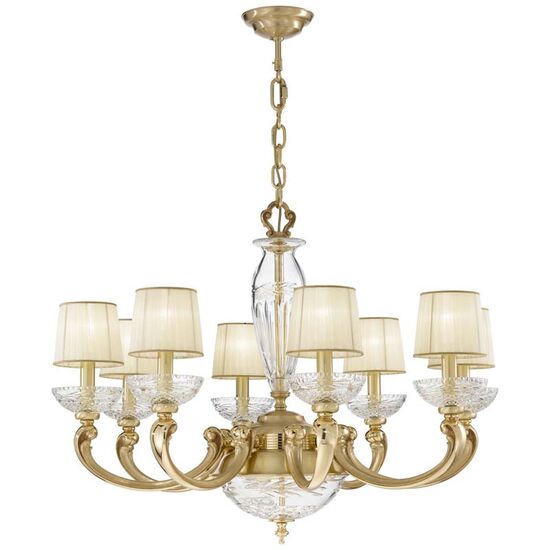 ΚΛΑΣΙΚΆ ΦΩΤΙΣΤΙΚΆ < ΙΤΑΛΙΚΆ POSSONI >   FRENCH GOLD FINISH CHANDELIER WITH CRYSTAL AND ORGANZA SHADES FINISH  002    25XMAX42W + 3XMAX28W E14 - ΚΡΕΜΑΣΤΆ ΦΩΤΙΣΤΙΚΆ ΚΛΑΣΙΚΆ ΦΩΤΙΣΤΙΚΆ < ΙΤΑΛΙΚΆ POSSONI >   FRENCH GOLD FINISH CHANDELIER WITH CRYSTAL AND ORGANZA SHADES FINISH  002    25XMAX42W + 3XMAX28W E14 - ΚΡΕΜΑΣΤΆ ΦΩΤΙΣΤΙΚΆ