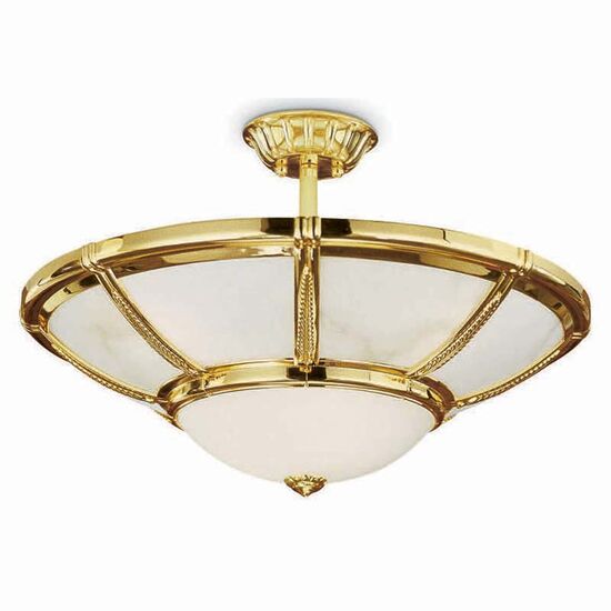 ΚΛΑΣΙΚΆ ΦΩΤΙΣΤΙΚΆ < ΙΤΑΛΙΚΆ POSSONI >   SEMI FLUSH WITH ALABASTER FINISH  008    6XMAX28W E14 - ΟΡΟΦΉΣ ΦΩΤΙΣΤΙΚΆ 