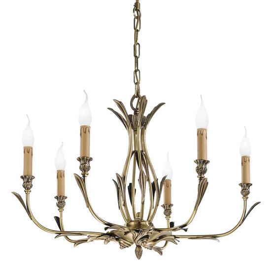 ΚΛΑΣΙΚΆ ΦΩΤΙΣΤΙΚΆ < ΙΤΑΛΙΚΆ POSSONI >   CHANDELIER FINISH  002-008    6XMAX42W E14 - ΚΡΕΜΑΣΤΆ ΦΩΤΙΣΤΙΚΆ
