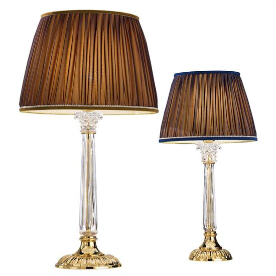 ΚΛΑΣΙΚΆ ΦΩΤΙΣΤΙΚΆ < ΙΤΑΛΙΚΆ POSSONI >   TABLE LAMP WITH CHIFFON BLUE SHADE FINISH  006-035    1XMAX42W E27 - ΕΠΙΤΡΑΠΈΖΙΑ ΦΩΤΙΣΤΙΚΆ