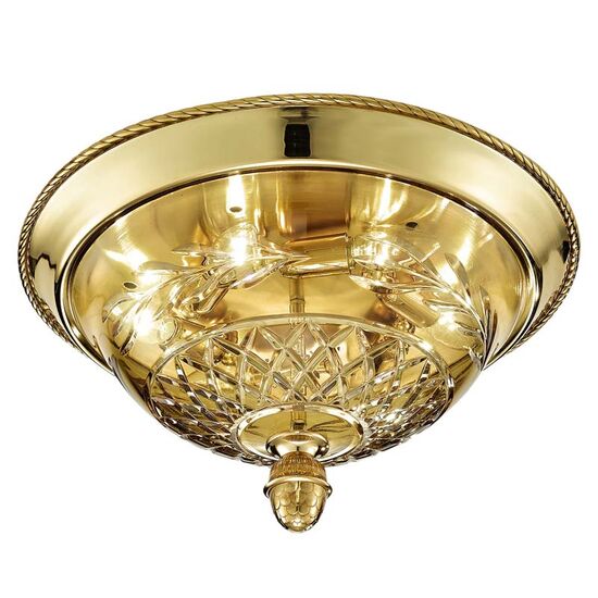 ΚΛΑΣΙΚΆ ΦΩΤΙΣΤΙΚΆ < ΙΤΑΛΙΚΆ POSSONI >   SHADED GOLD PLATED FINISH CEILING LIGHT WITH AMBER CRYSTAL FINISH  079    6XMAX28W E14 - ΟΡΟΦΉΣ ΦΩΤΙΣΤΙΚΆ 