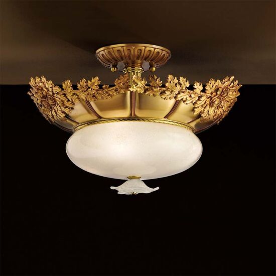 ΚΛΑΣΙΚΆ ΦΩΤΙΣΤΙΚΆ < ΙΤΑΛΙΚΆ POSSONI >   SEMI FLUSH WITH GLASS FINISH  002-008    4XMAX28W E14 - ΟΡΟΦΉΣ ΦΩΤΙΣΤΙΚΆ 