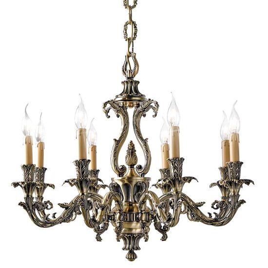 ΚΛΑΣΙΚΆ ΦΩΤΙΣΤΙΚΆ < ΙΤΑΛΙΚΆ POSSONI >   CHANDELIER FINISH  002-008    8XMAX42W E14 - ΚΡΕΜΑΣΤΆ ΦΩΤΙΣΤΙΚΆ