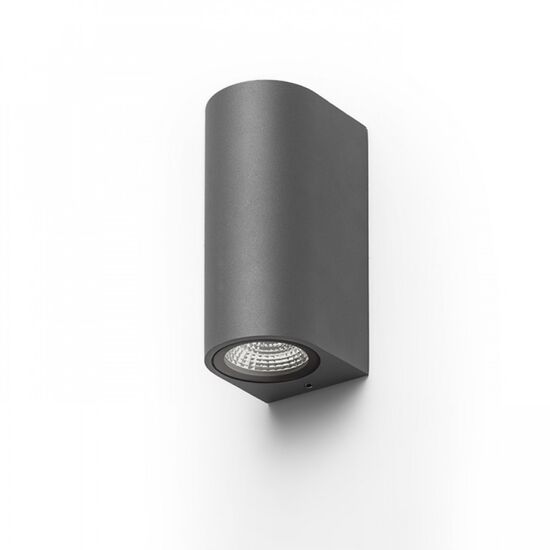 ZACK II ΓΚΡΙ ΑΝΘΡΑΚΊΤΗ 230V LED 2X3W 58° IP54 3000K - ΤΟΊΧΟΥ ΦΩΤΙΣΤΙΚΆ 