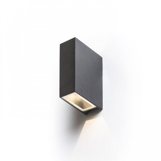UKKO ΕΠΙΤΟΊΧΙΟΣ ΜΑΎΡΟ 230V LED 2X3W 55° IP54 3000K - ΤΟΊΧΟΥ ΦΩΤΙΣΤΙΚΆ 