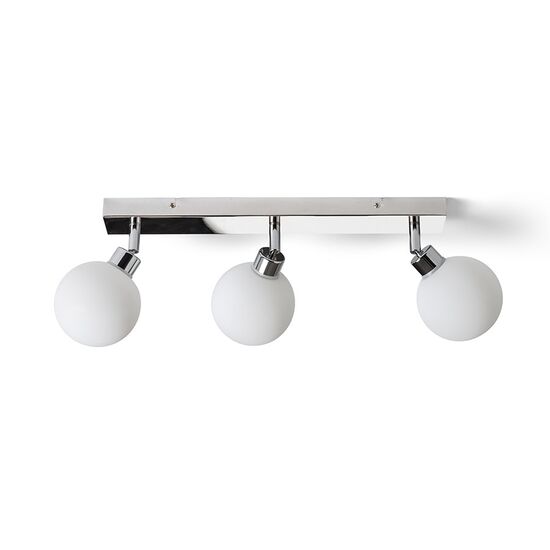 BOLLY III ΕΠΙΦΆΝΕΙΑΣ  ΓΥΑΛΊ ΟΠΆΛ/ΧΡΏΜΙΟ 230V LED G9 3X3W IP44 - ΤΟΊΧΟΥ ΦΩΤΙΣΤΙΚΆ 