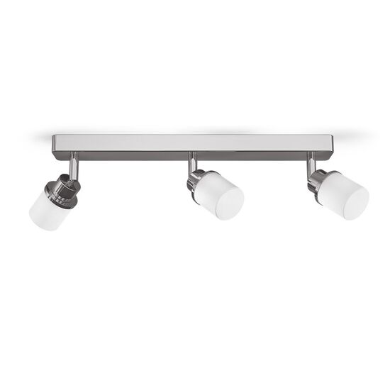LINN III ΕΠΙΦΆΝΕΙΑΣ  ΓΥΑΛΊ ΟΠΆΛ/ΧΡΏΜΙΟ 230V LED G9 3X3W IP44 - ΤΟΊΧΟΥ ΦΩΤΙΣΤΙΚΆ 