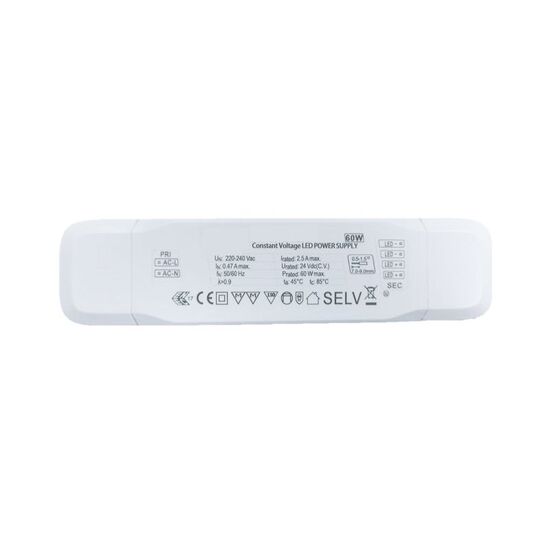 POWER SUPPLY 24VDC 60W IP20 ON-OFF (SLIM) - ΕΞΑΡΤΉΜΑΤΑ ΦΩΤΙΣΤΙΚΏΝ