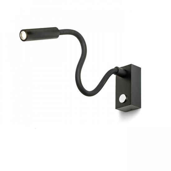 AIM ΣΕ ΛΑΙΜΌ ΧΉΝΑΣ ΜΑΎΡΟ  230V LED 3W 45°  3000K - ΤΟΊΧΟΥ ΦΩΤΙΣΤΙΚΆ 