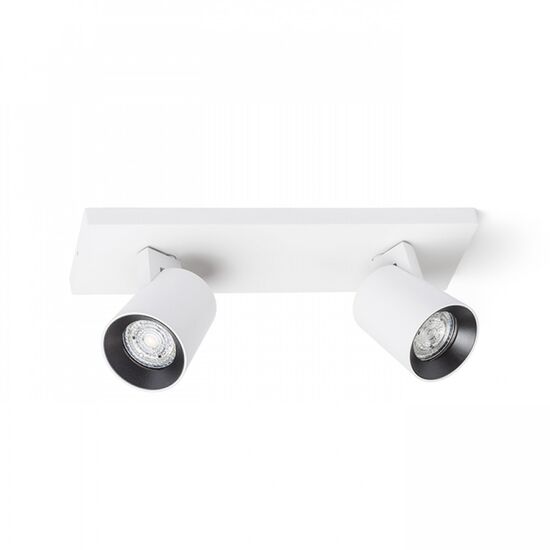 KENNY II ΕΠΙΦΆΝΕΙΑΣ ΛΕΥΚΌ/ΜΑΎΡΟ  230V LED GU10 2X8W - ΣΠΟΤ ΤΟΊΧΟΥ